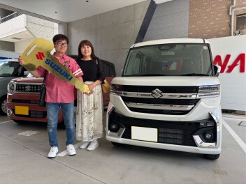 スペーシアカスタム　ご納車おめでとうございます